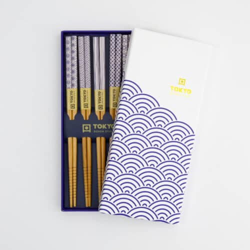 Tokyo Design Studio - Chopstick Giftset - Nippon Blue Wave - vijfdelig