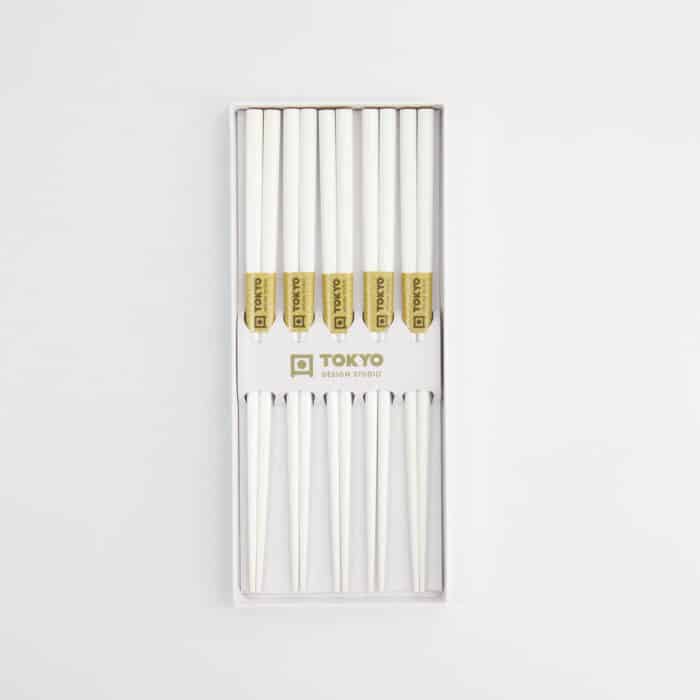 Tokyo Design Studio – Eetstokjes Giftset – Set van vijf – Gold Wave - Afbeelding 4