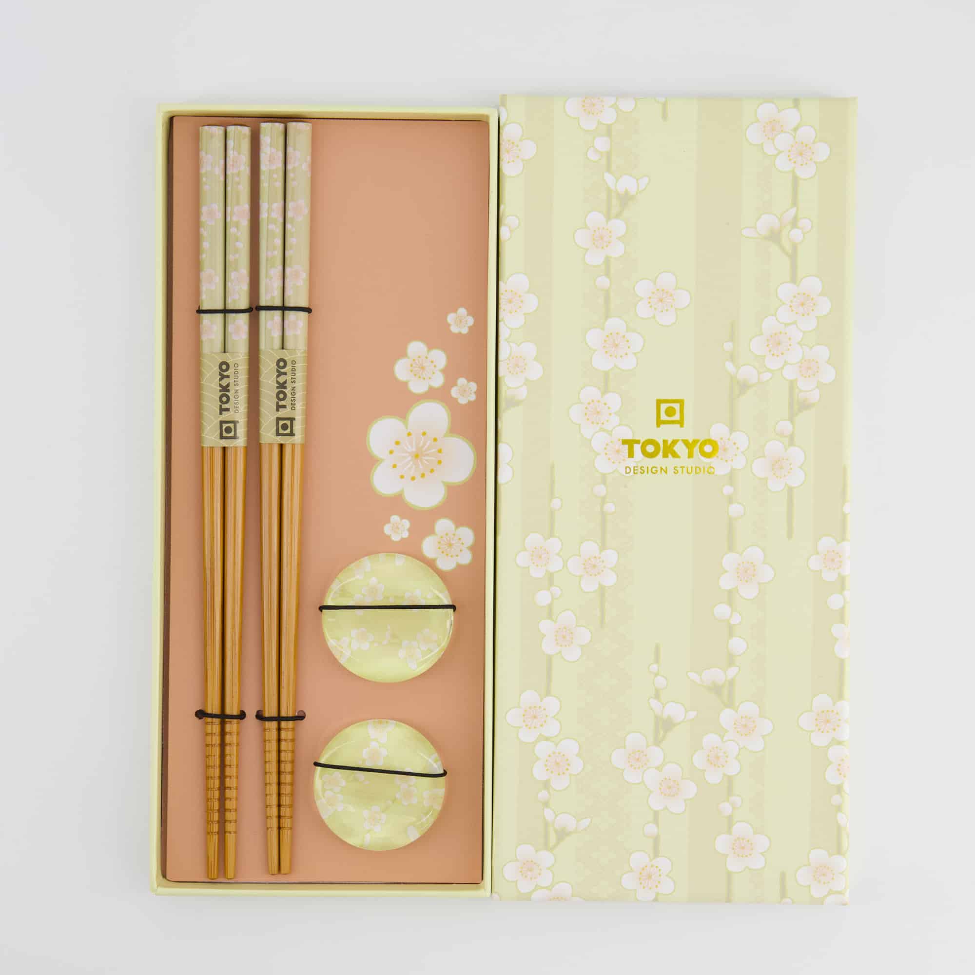 Tokyo Design Studio - Chopstick Giftset - Pink Flower - Vierdelig - Afbeelding 3