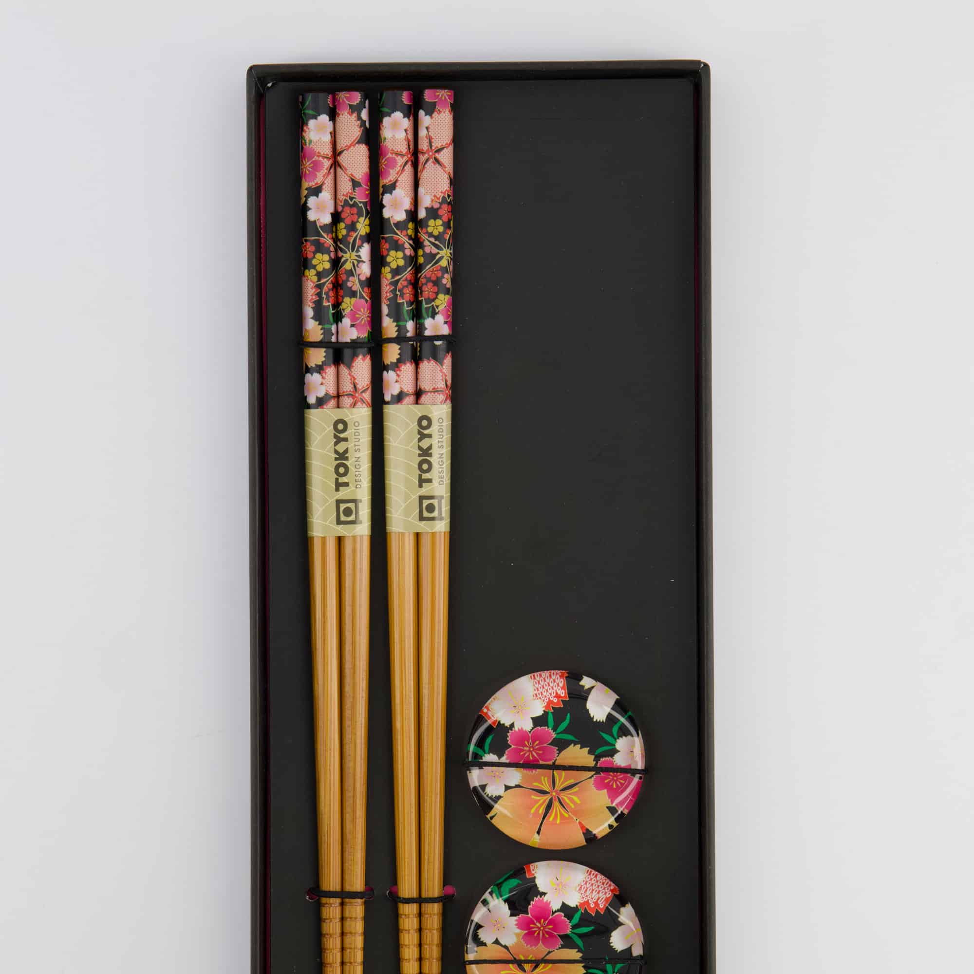 Tokyo Design Studio - Chopstick Giftset - Flowers - vierdelig - Afbeelding 2
