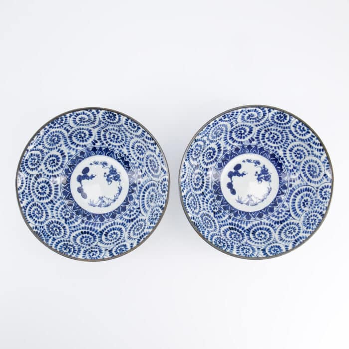 Tokyo Design Studio – Ramenkommen Set – Blauw – Noodlekommen – Inclusief Geschenkdoos – 19x7.5cm – 1100ml - Afbeelding 3