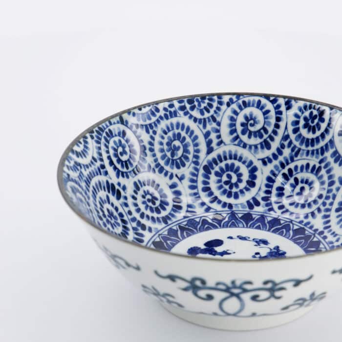 Tokyo Design Studio – Ramenkommen Set – Blauw – Noodlekommen – Inclusief Geschenkdoos – 19x7.5cm – 1100ml - Afbeelding 5