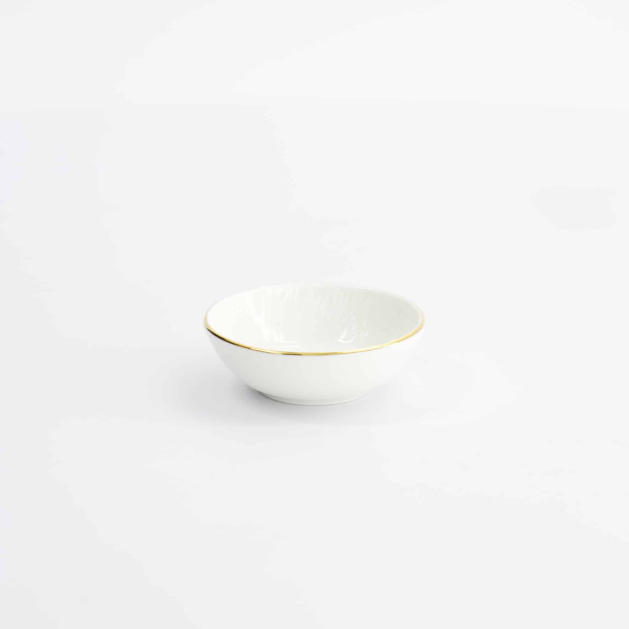 Nippon White Gold Sauce Plate Lines – 7 cm