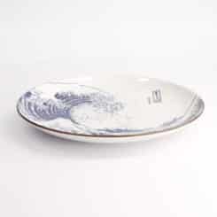 Tokyo Design Studio - Hokusai Bord - 25.2cm - Blauw/Wit