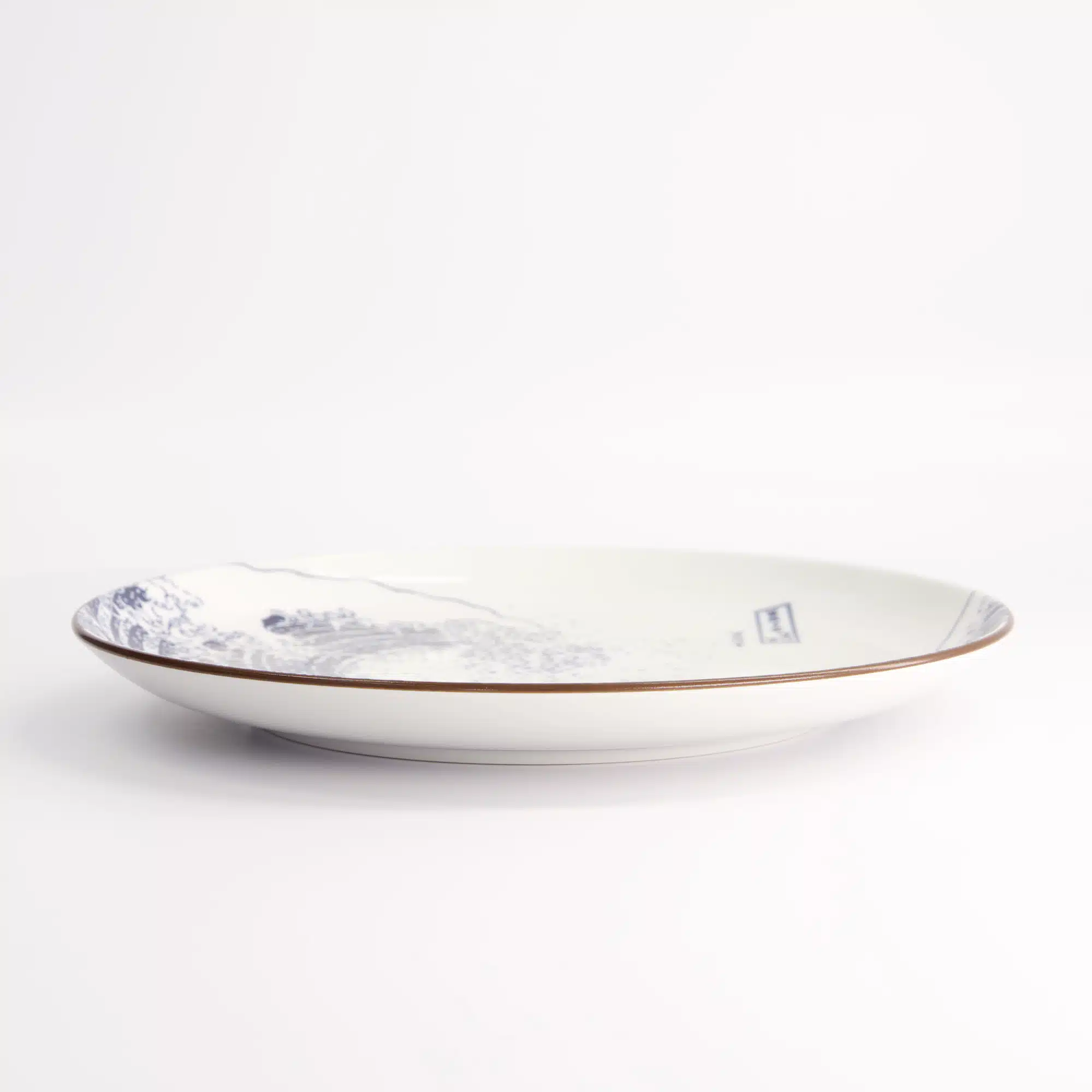 Tokyo Design Studio - Hokusai Bord - 25.2cm - Blauw/Wit - Afbeelding 2