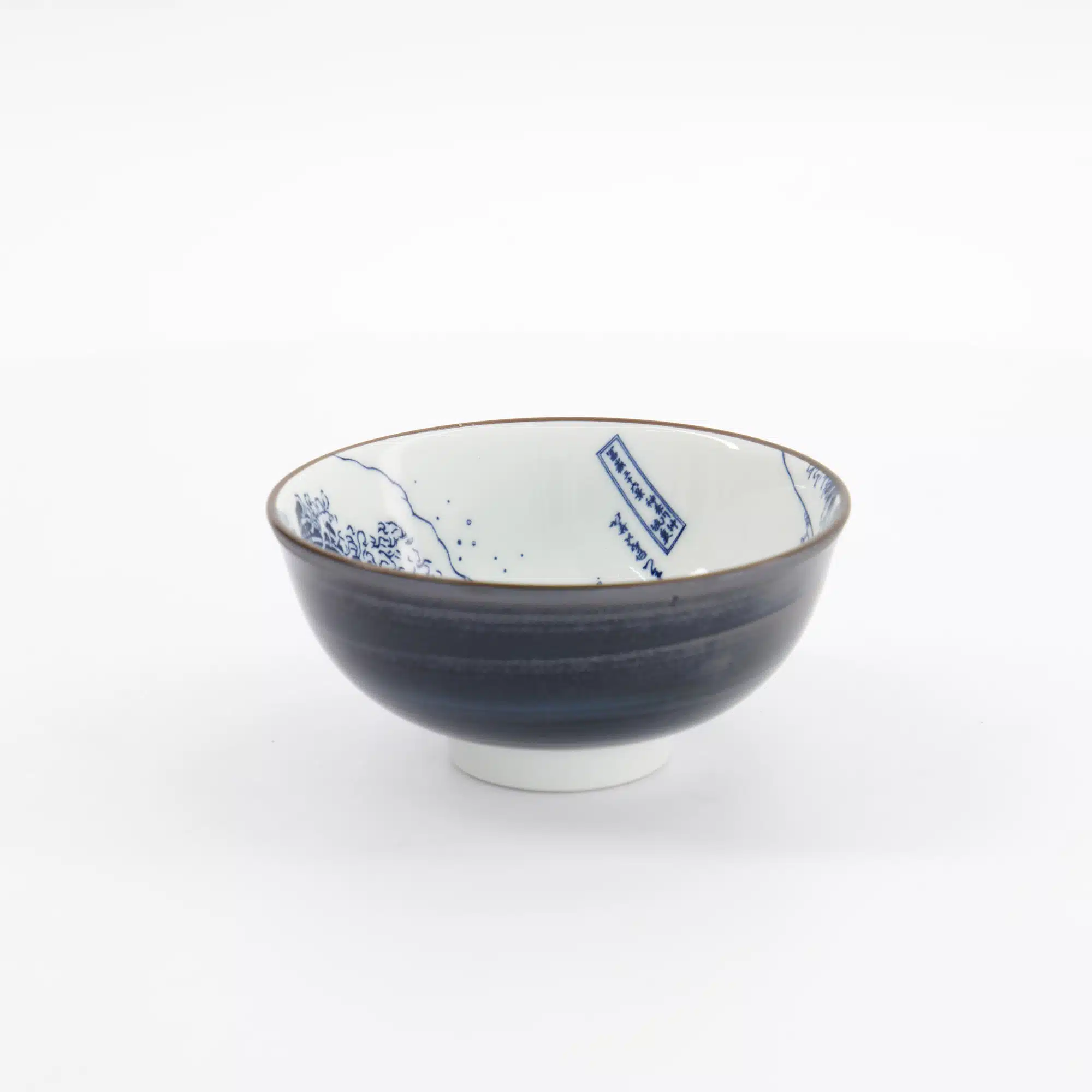 Tokyo Design Studio - Hokusai Nami - Rijstkom - 11.8x5.5cm - Blauw/Wit