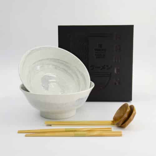 Tokyo Design Studio – Hayase – 6-delige Ramen Geschenkset – 21,5x9 cm – 1300 ml – Wit