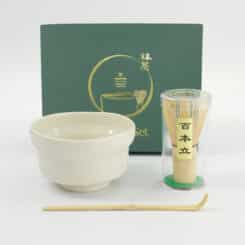 Tokyo Design Studio - Matcha Geschenkset - Wit - 12.5x7.2cm - 3 Stuks