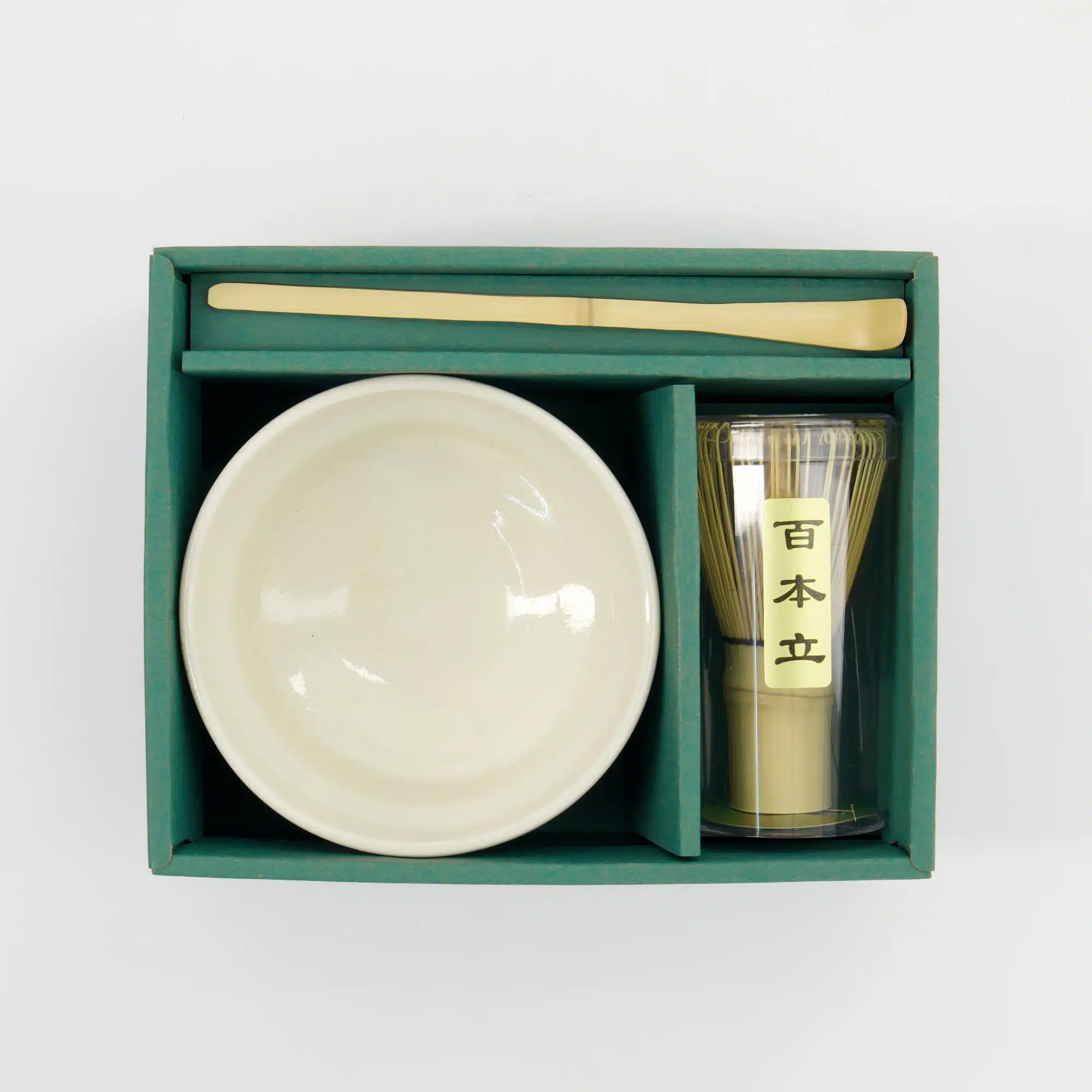 Tokyo Design Studio - Matcha Geschenkset - Wit - 12.5x7.2cm - 3 Stuks - Afbeelding 2