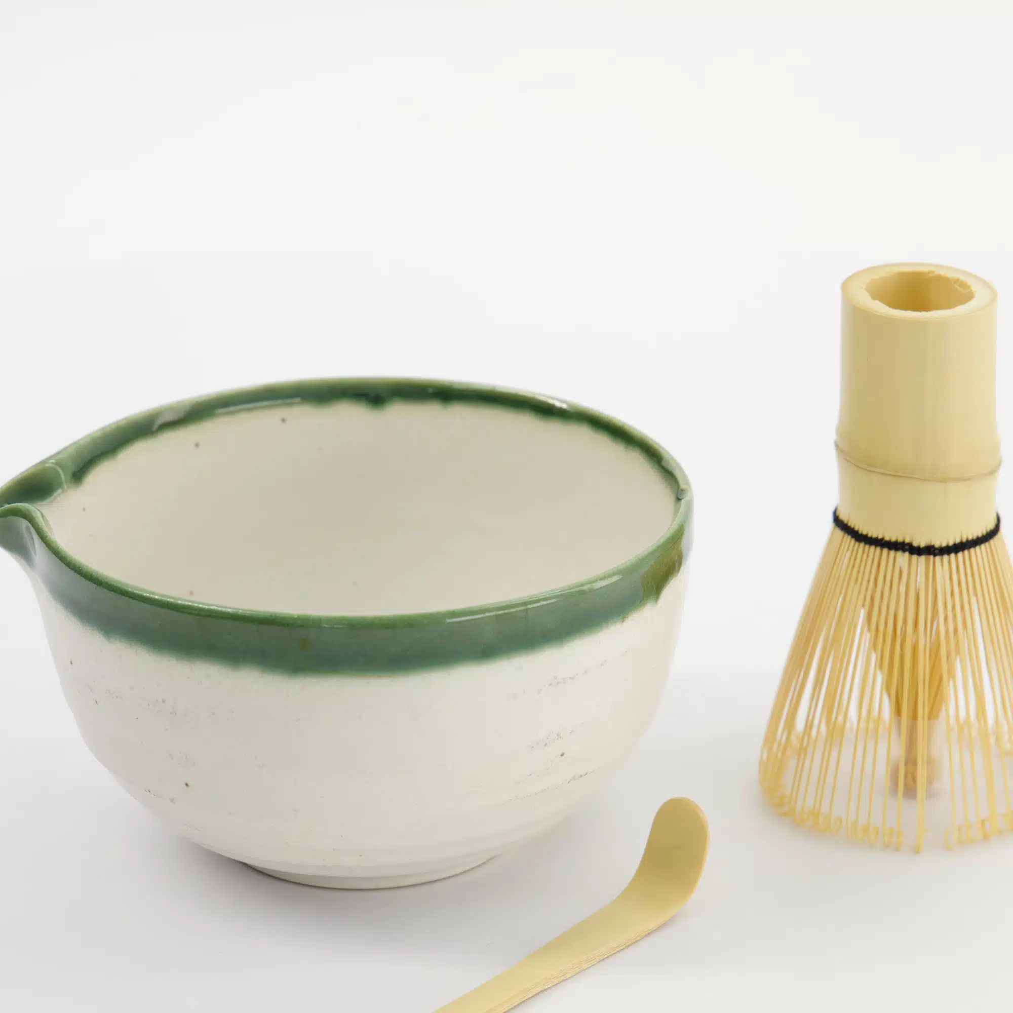 Tokyo Design Studio - Matcha Geschenkset - Wit Oribe - 13x7.2cm - 3 Stuks - Afbeelding 3