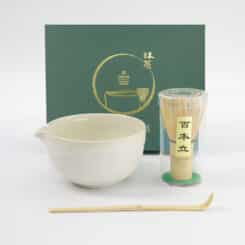 Tokyo Design Studio - Matcha Geschenkset Wit - 13x7.2cm - 3 Stuks