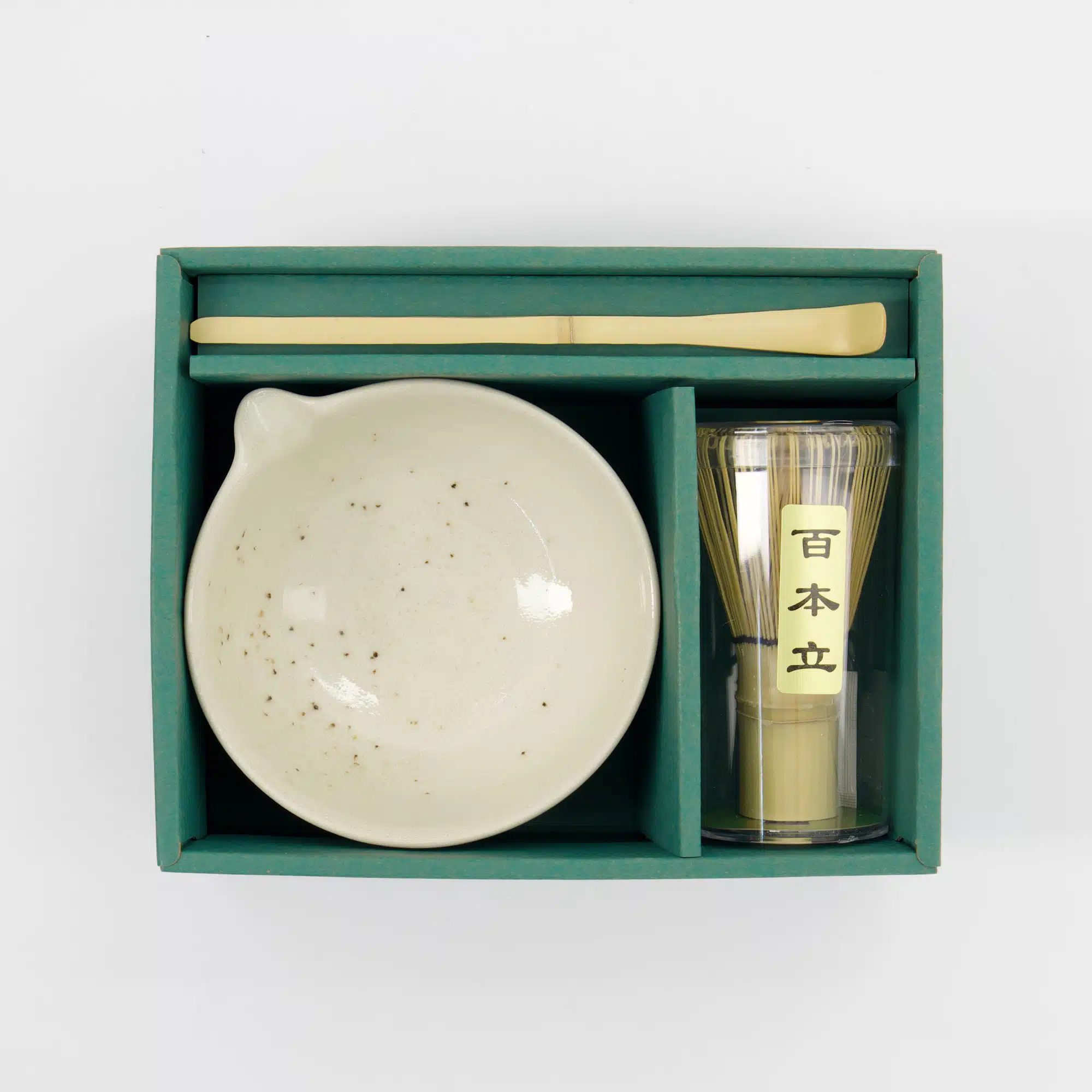 Tokyo Design Studio - Matcha Geschenkset Wit - 13x7.2cm - 3 Stuks - Afbeelding 2