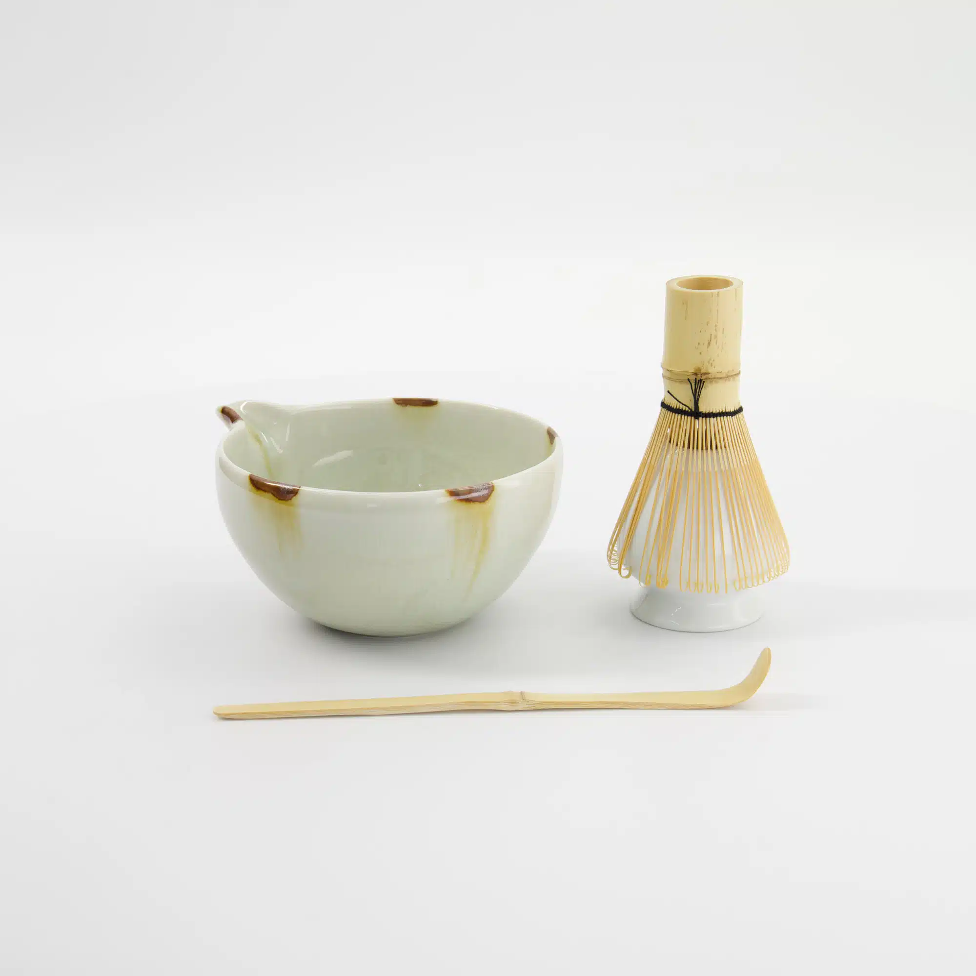 Tokyo Design Studio - Matcha Geschenkset - Unofu - Bruin Wit - 14.5x6.5cm - 4 Stuks - Afbeelding 6