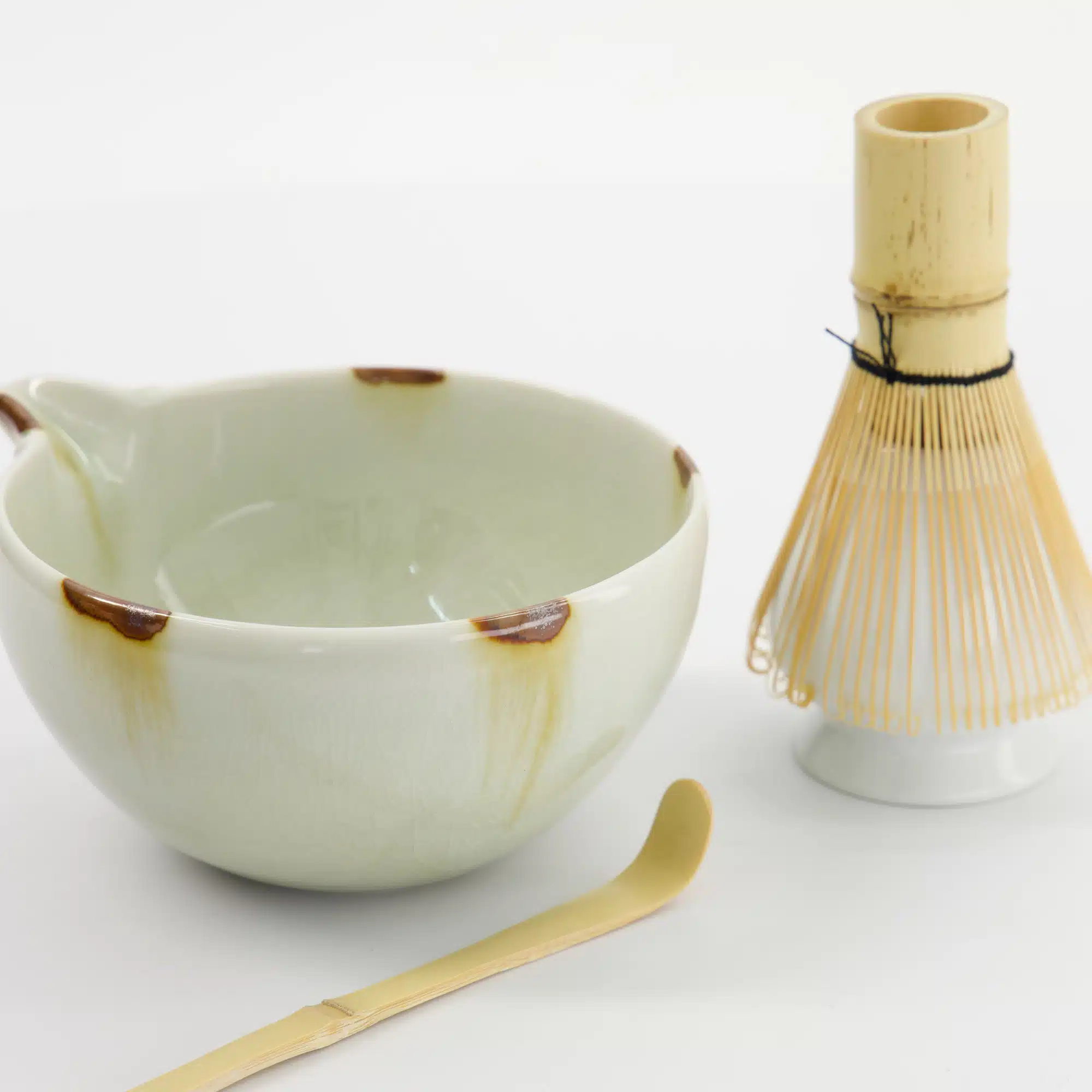 Tokyo Design Studio - Matcha Geschenkset - Unofu - Bruin Wit - 14.5x6.5cm - 4 Stuks - Afbeelding 5