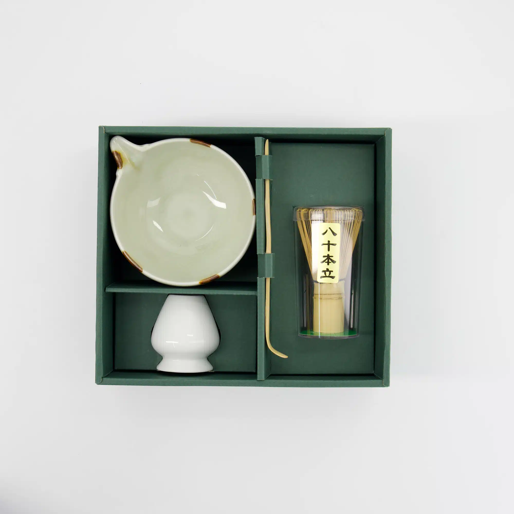 Tokyo Design Studio - Matcha Geschenkset - Unofu - Bruin Wit - 14.5x6.5cm - 4 Stuks - Afbeelding 3
