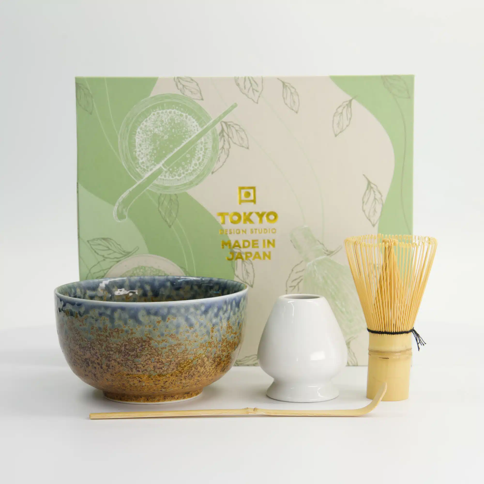 Tokyo Design Studio - Matcha Geschenkset - Rifblauw - 12,7x7 cm - 4-delig - Afbeelding 9
