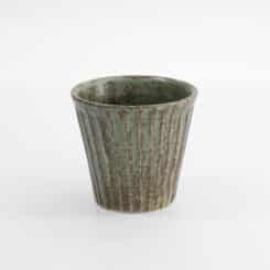 Tokyo Design Studio - Mino Craft - Wabi Uguisu Beker - Groen - 9.2x8.6cm