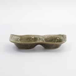 Tokyo Design Studio - Mino Craft Sausschaaltjes - 2 Stuks - 19.5x9.5x3.5cm - Yamasan Groen