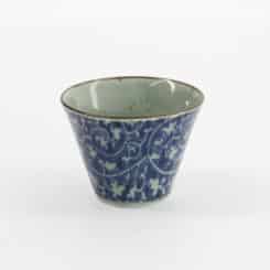 Tokyo Design Studio - Mashiko Beker - Karakusa - Blauw - 7.5x5.3cm