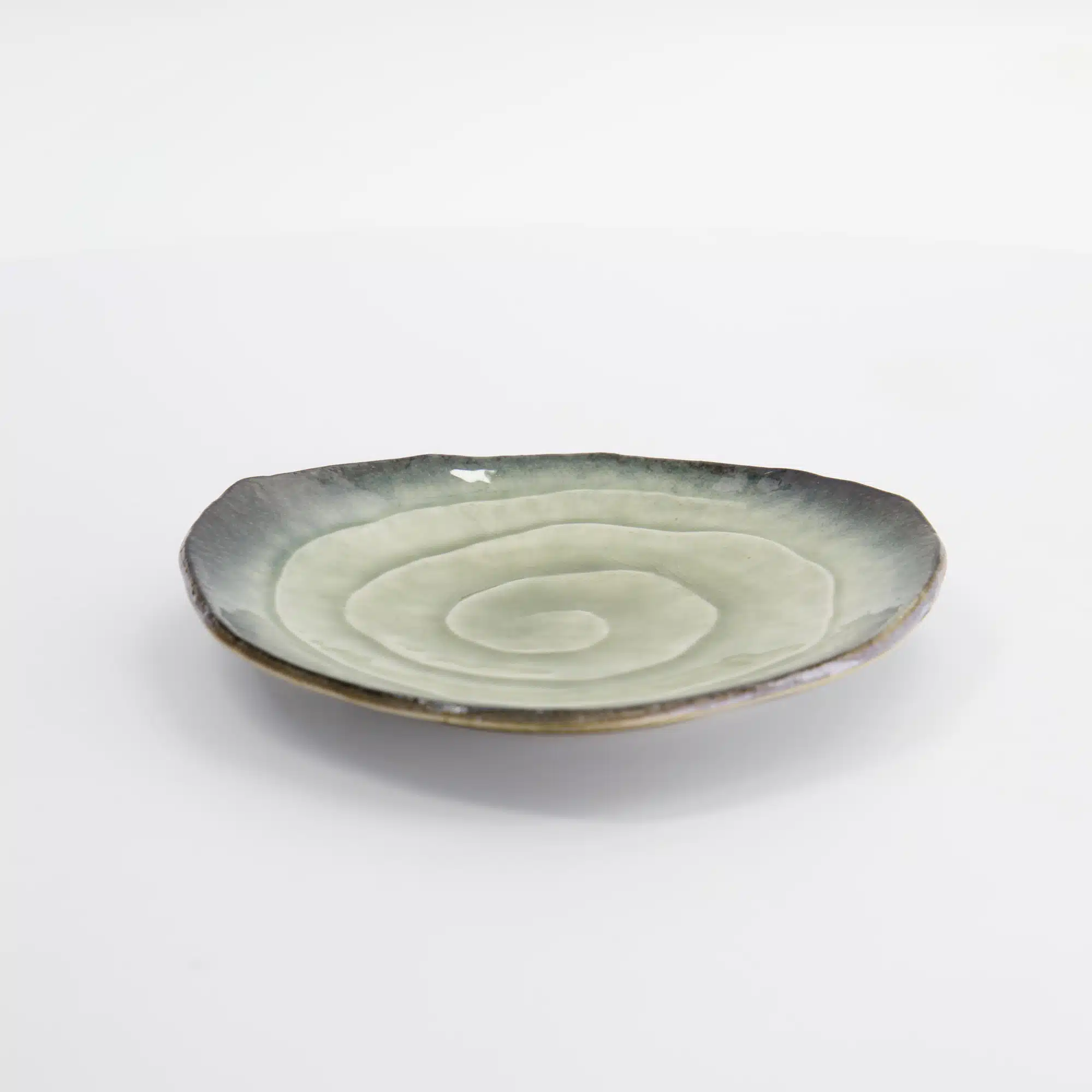 Tokyo Design Studio - Yamasaku Green Driehoekig Bord - 16.5cm x 2cm