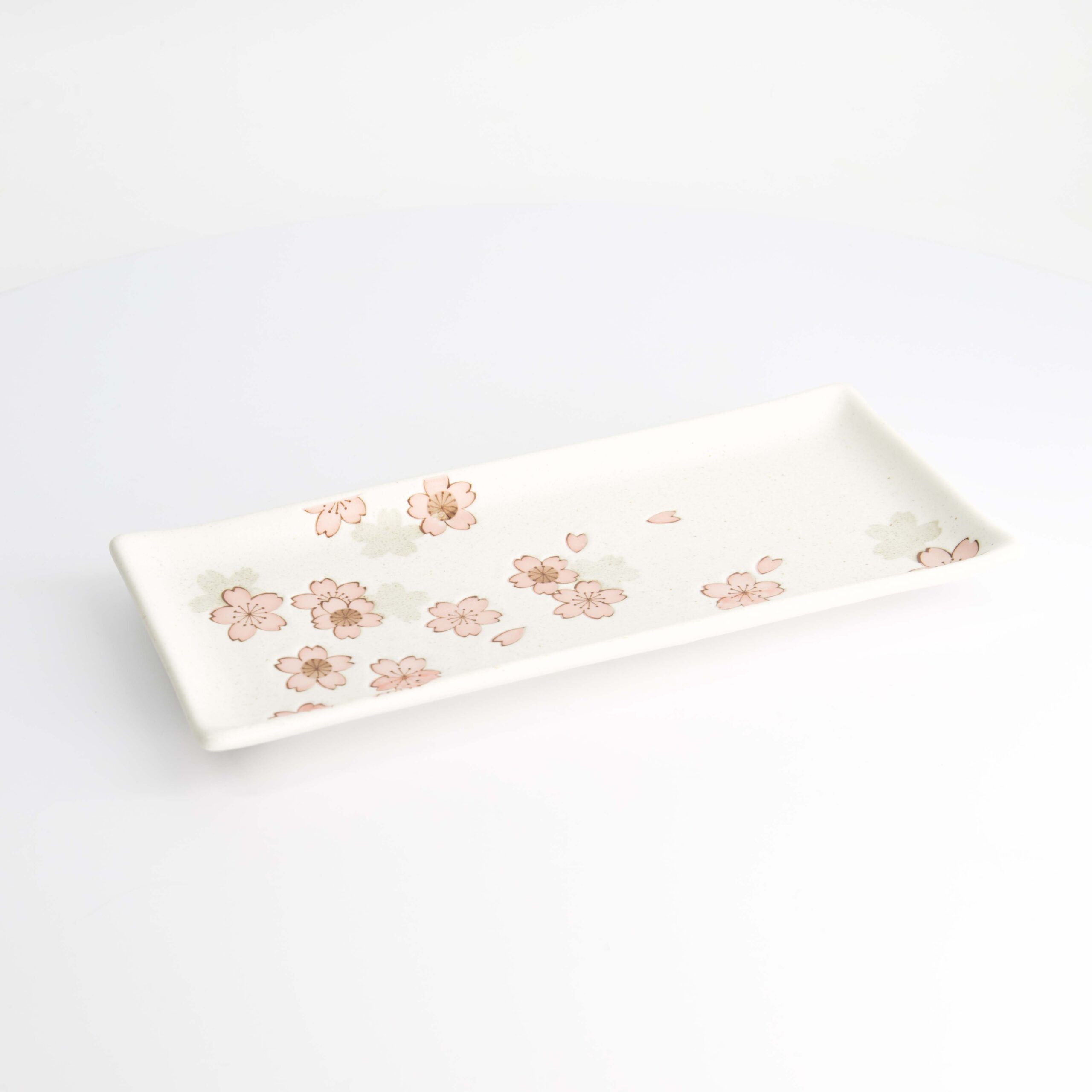 Tokyo Design Studio – Sakura – Rectangular – Plate – 28.5 x 12.5 cm – White