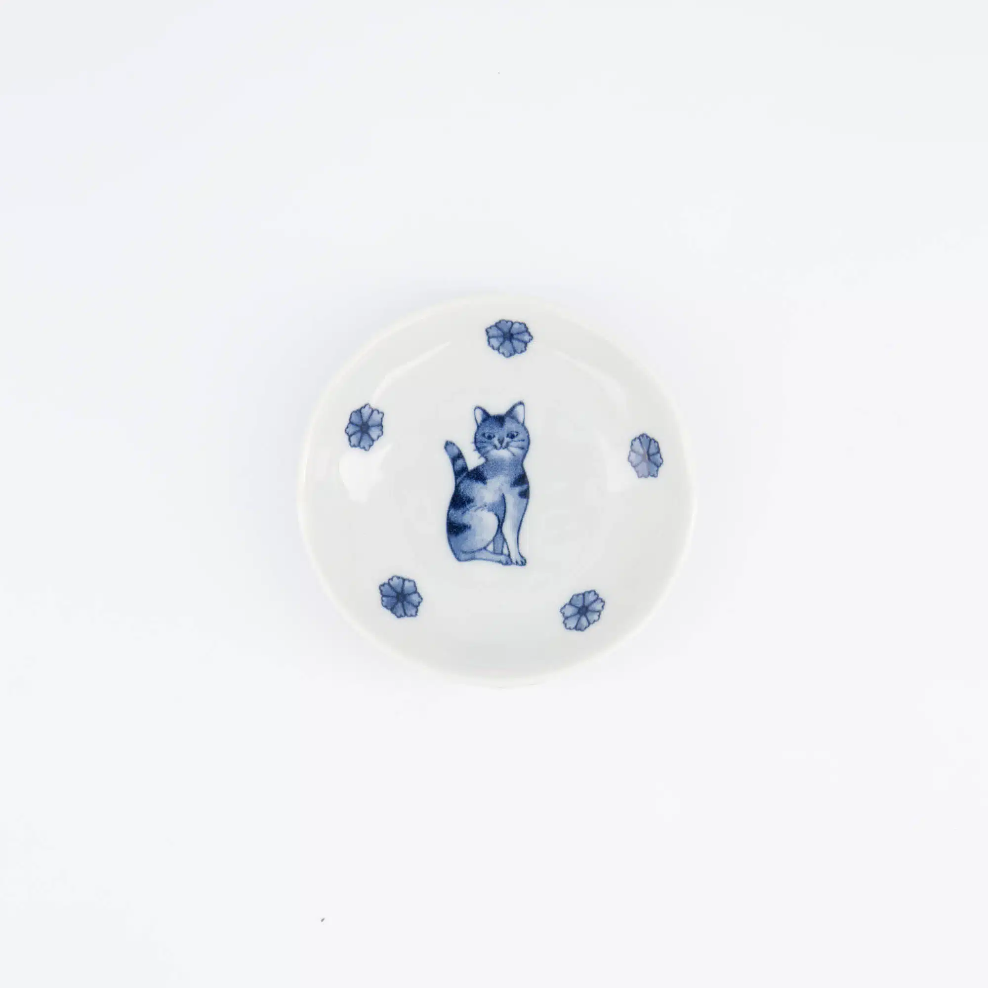 Tokyo Design Studio - Kawaii - Hananeko - Cat - Sauce - Dish – 9.8 x 2.5 cm – Blue - Afbeelding 3