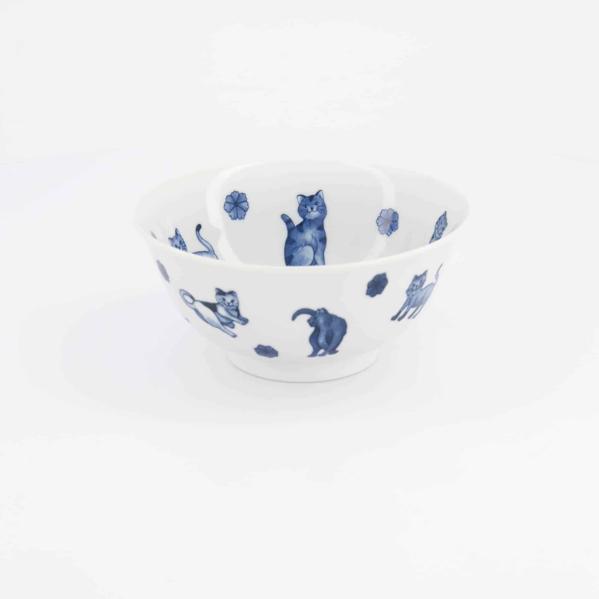 Tokyo Design Studio – Kawaii – Hananeko – Cat – Tayo – Bowl – 15 x 7 cm – Blue