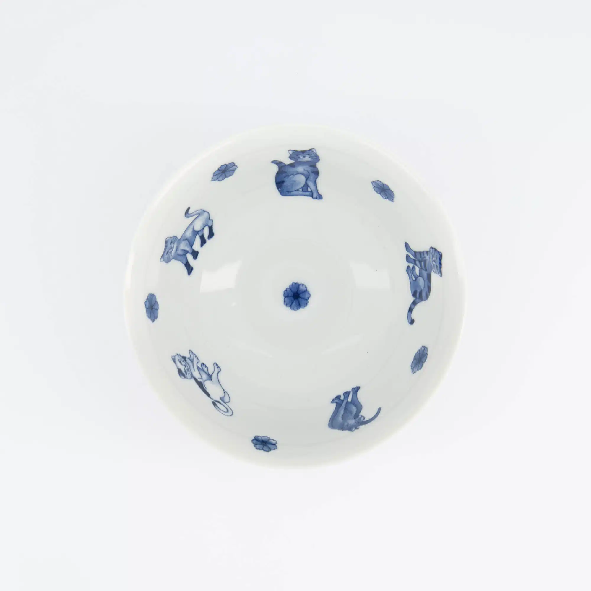 Tokyo Design Studio - Kawaii - Hananeko - Cat - Tayo - Bowl – 15 x 7 cm – Blue - Afbeelding 3