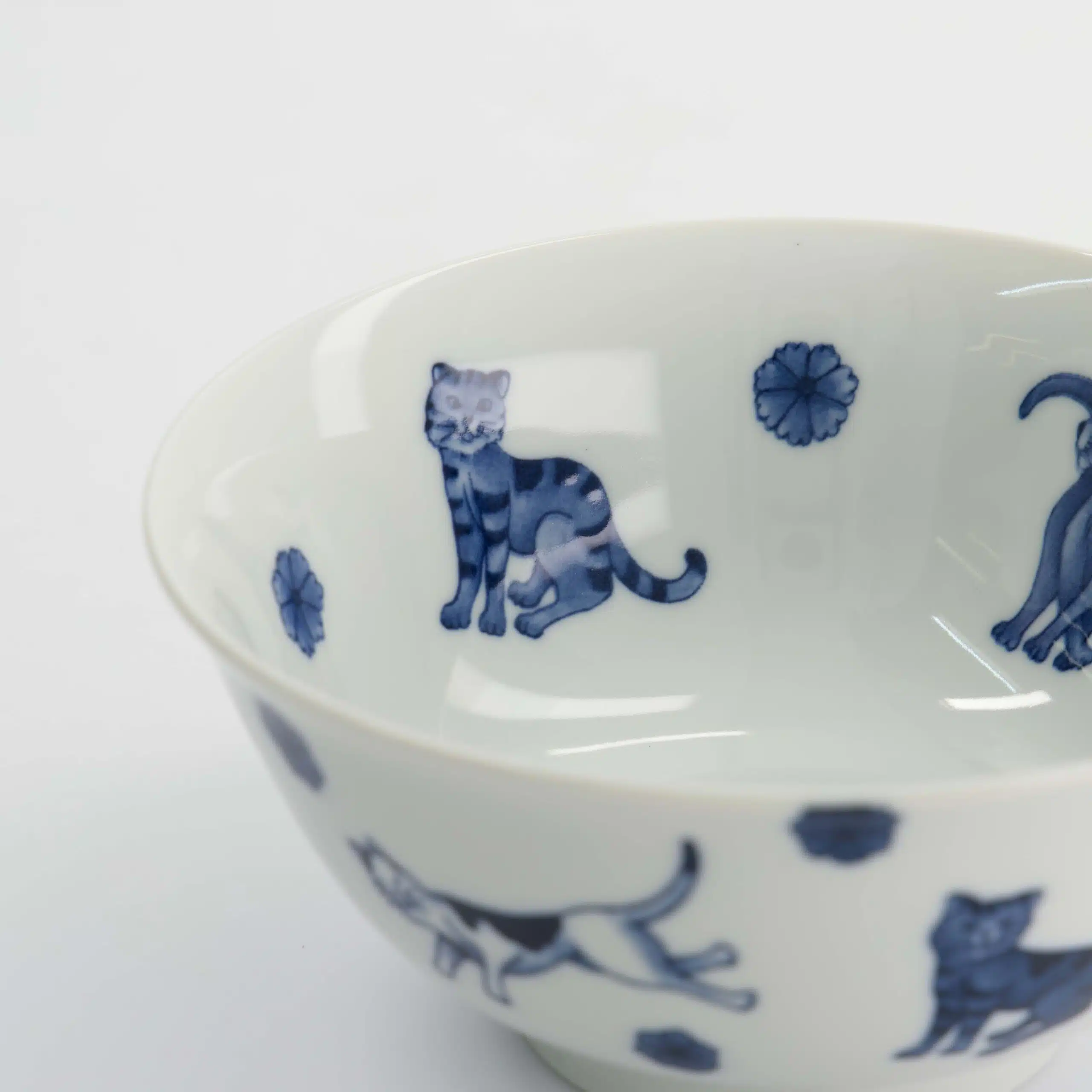 Tokyo Design Studio - Kawaii - Hananeko - Cat - Tayo - Bowl – 15 x 7 cm – Blue - Afbeelding 5