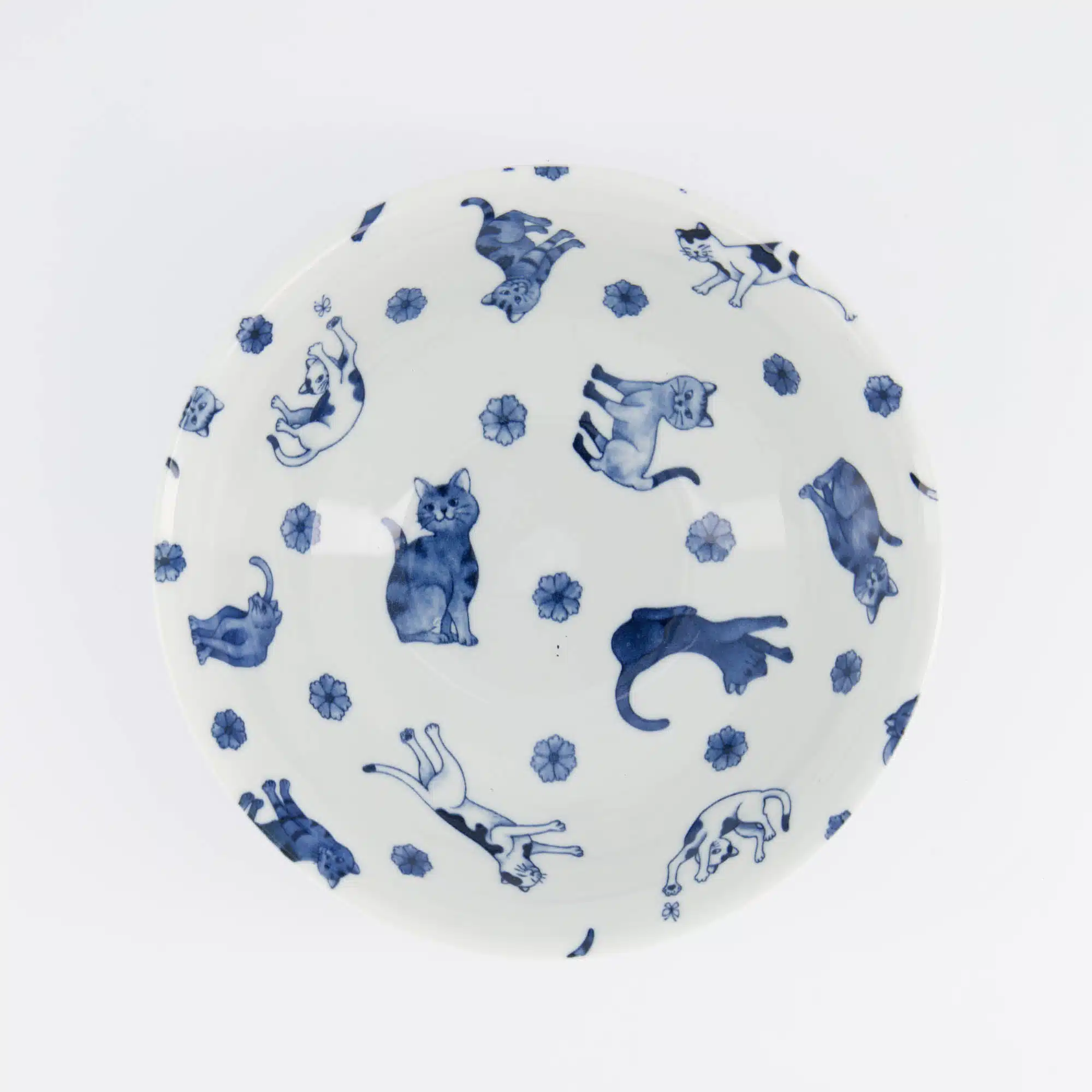Tokyo Design Studio - Kawaii - Hananeko - Cat - Ramen - Bowl – 19.8 x 7.5 cm – Blue - Afbeelding 4