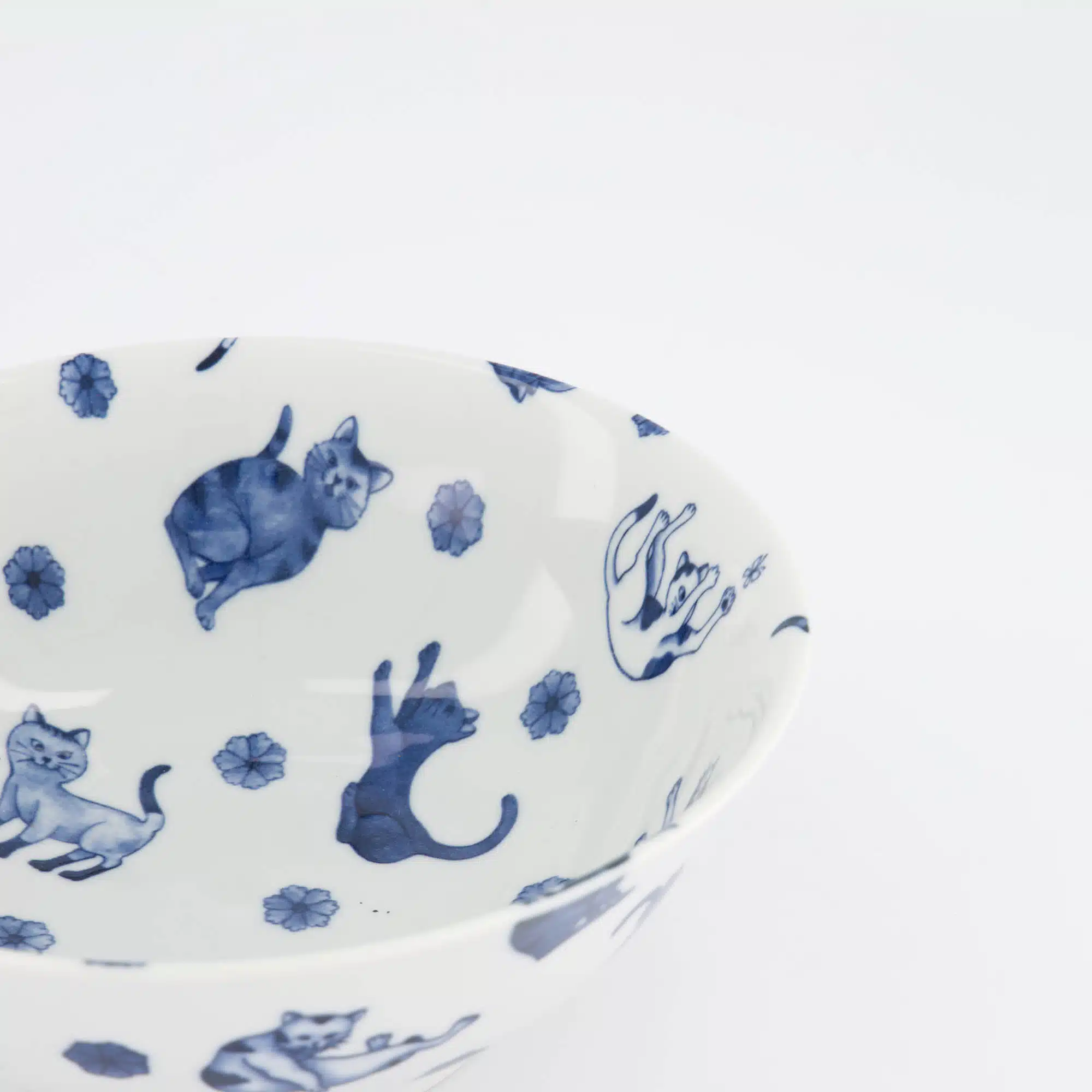 Tokyo Design Studio - Kawaii - Hananeko - Cat - Ramen - Bowl – 19.8 x 7.5 cm – Blue - Afbeelding 3