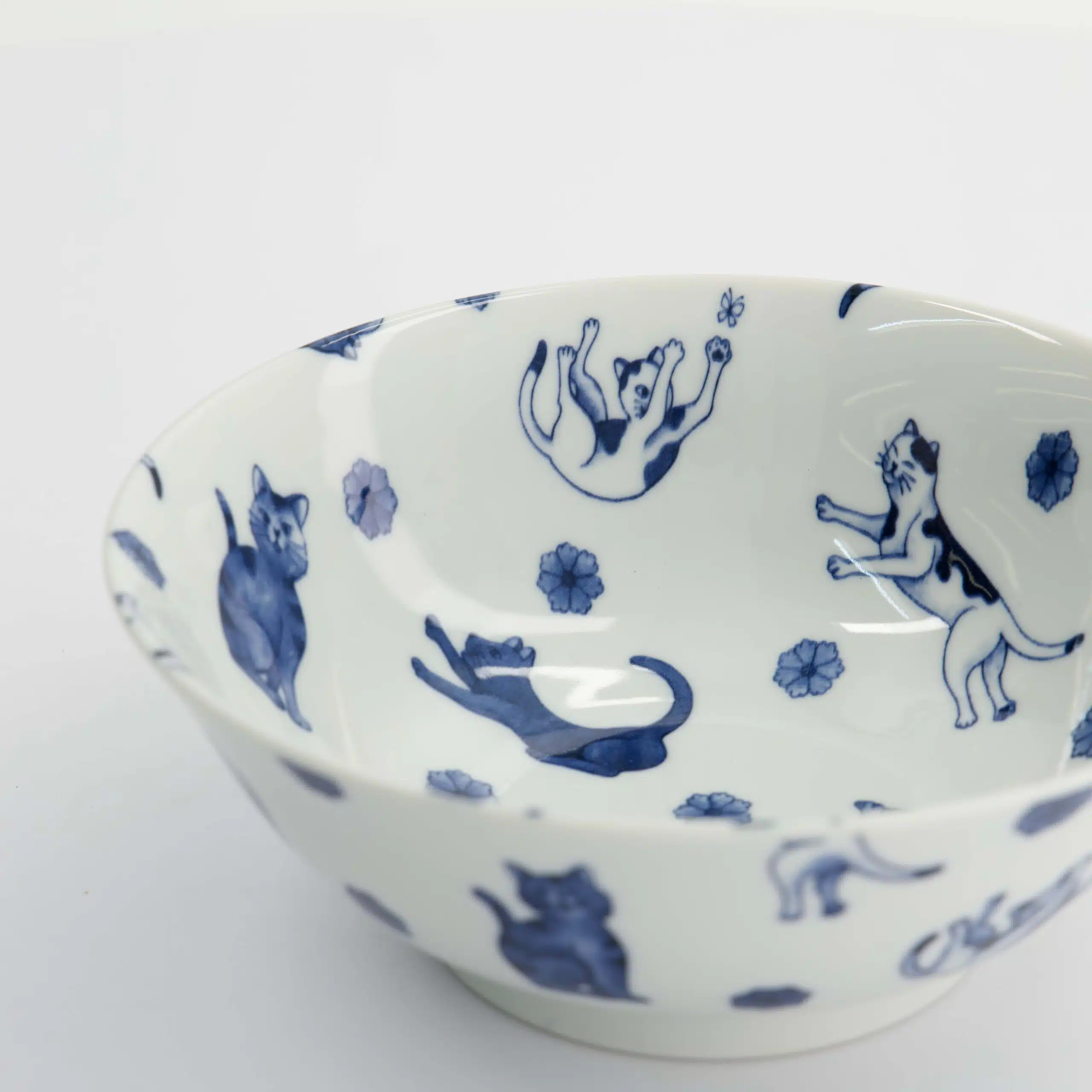Tokyo Design Studio - Kawaii - Hananeko - Cat - Ramen - Bowl – 19.8 x 7.5 cm – Blue - Afbeelding 5