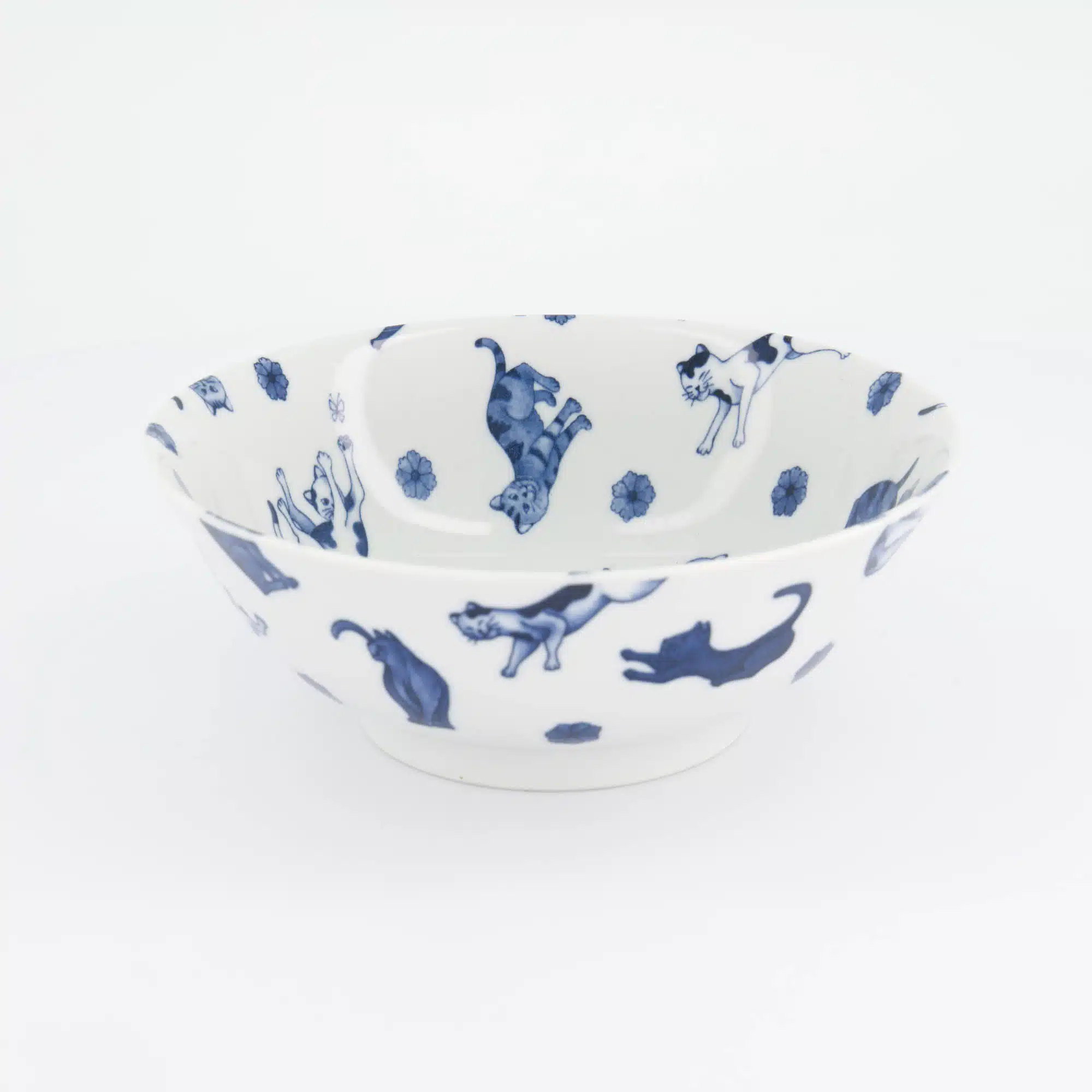 Tokyo Design Studio - Kawaii - Hananeko - Cat - Ramen - Bowl – 19.8 x 7.5 cm – Blue