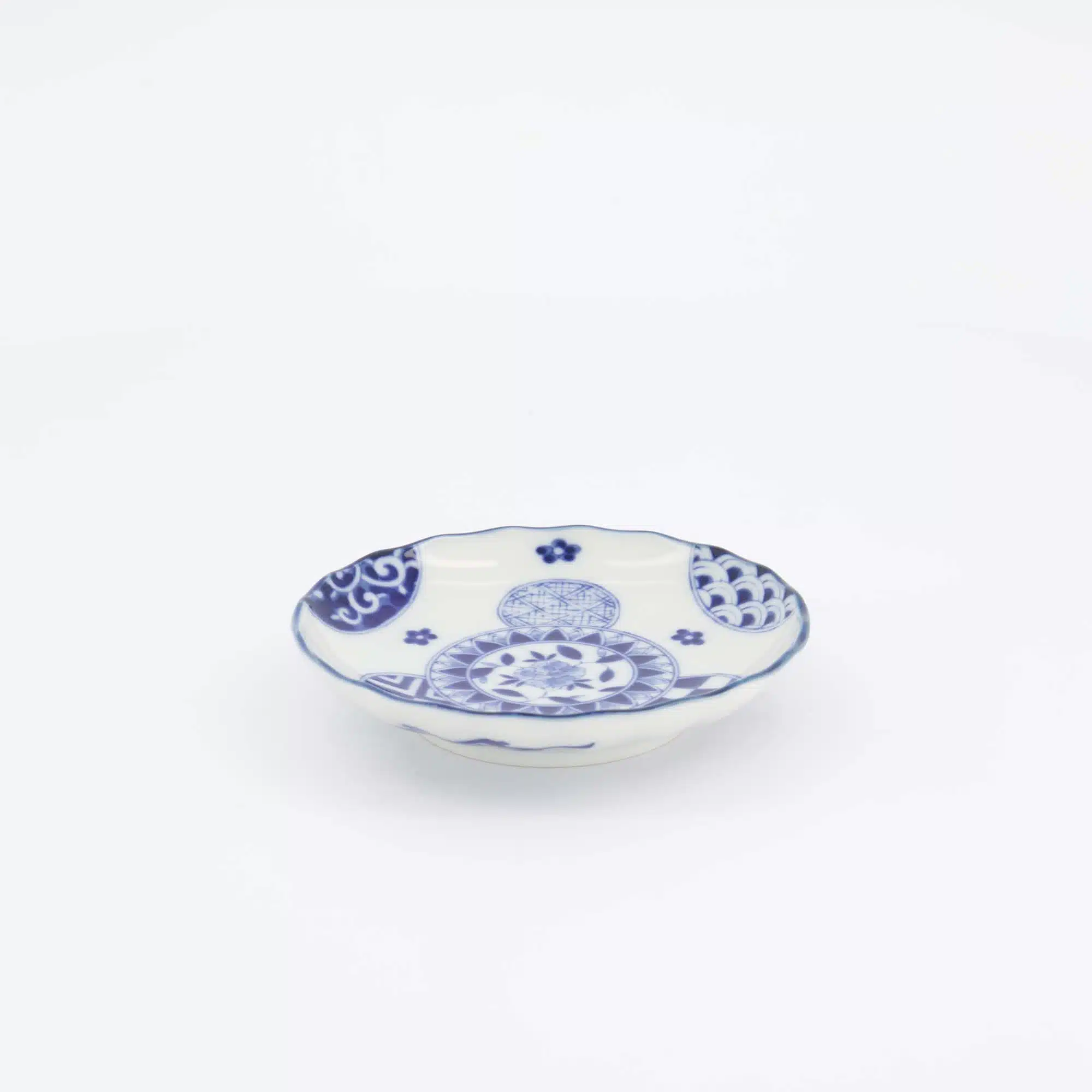 Tokyo Design Studio - Yamahida - Blue - Plate - Ai - Marumon – 12.2 x 2.7 cm