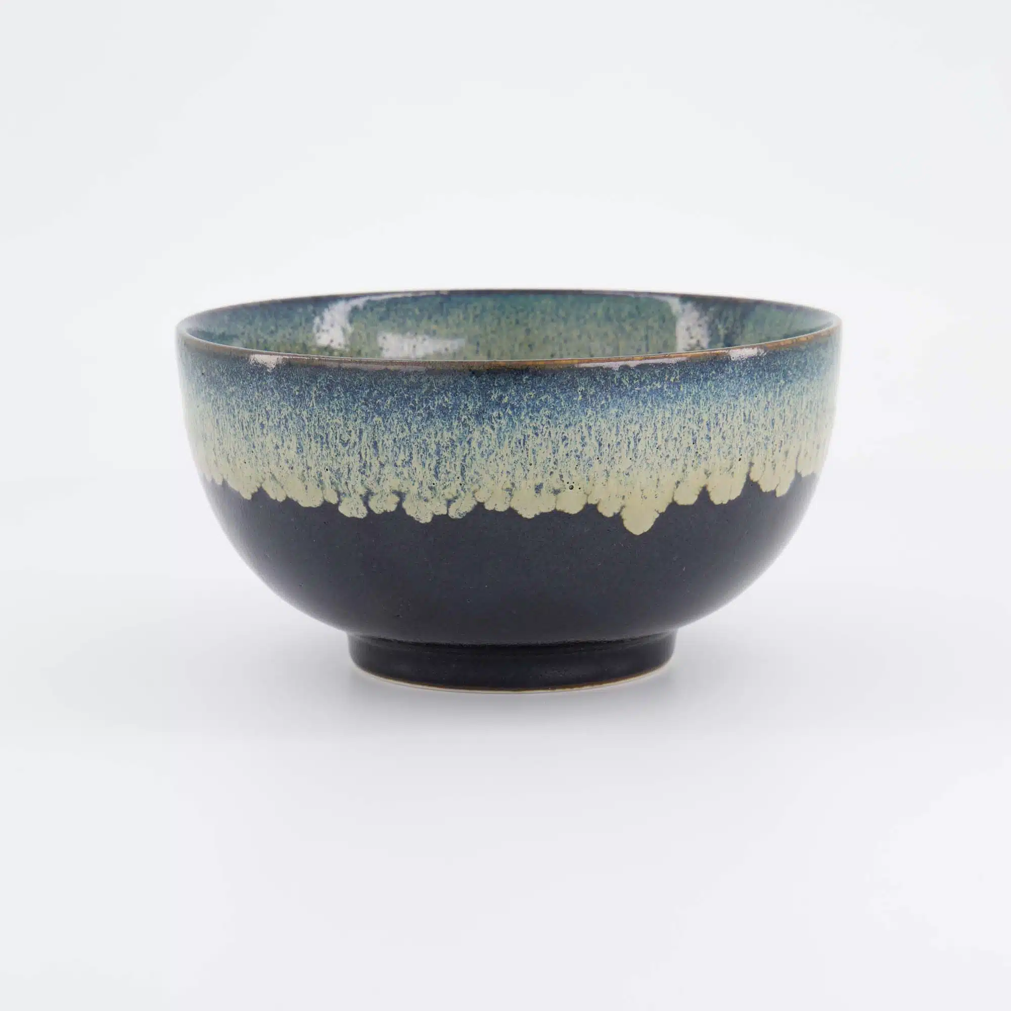 Tokyo Design Studio - Yamahida - Blue - Okonomi - Bowl - Tenmoku - Shironagashi – 16 x 8.4 cm – 1000 ml - Afbeelding 3