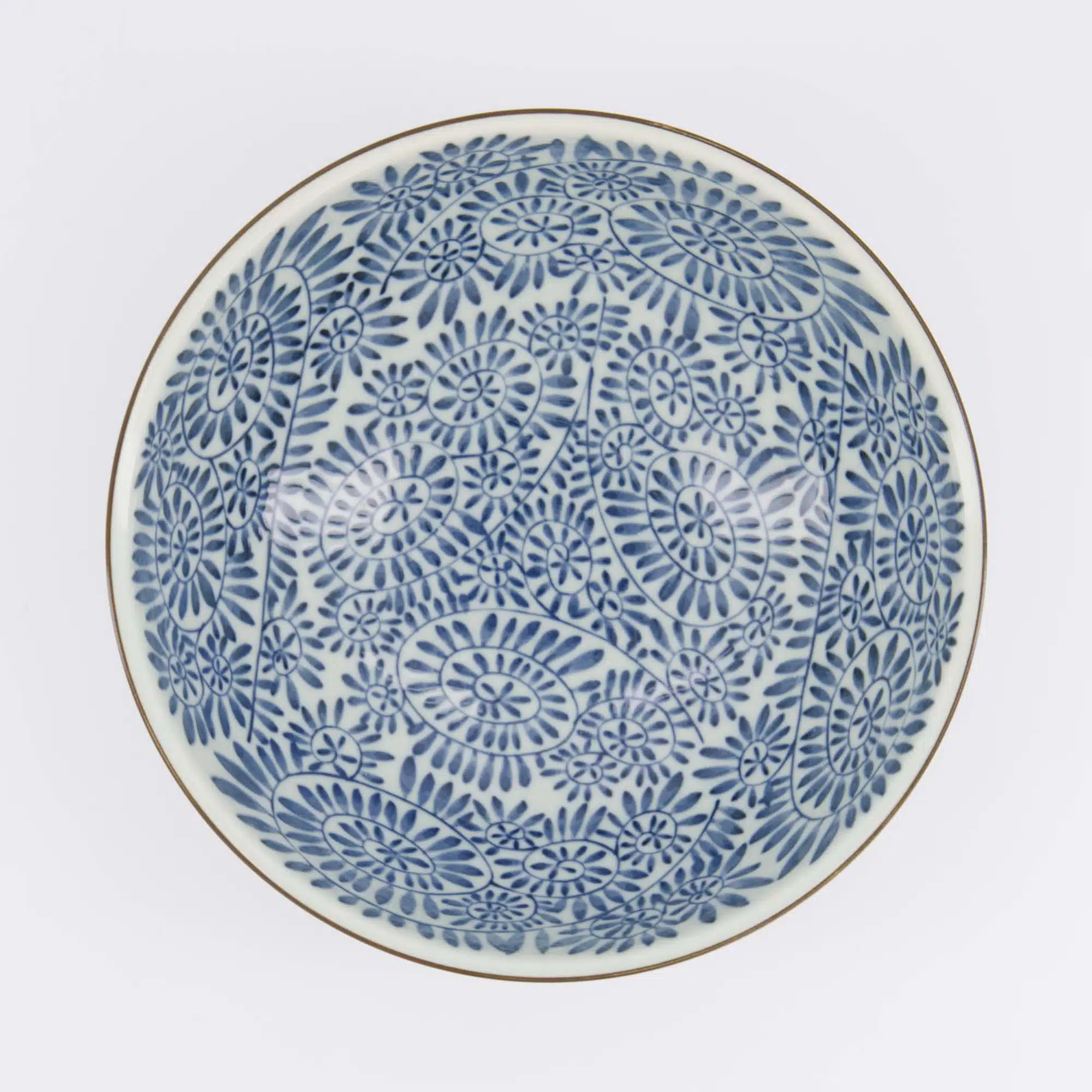 Tokyo Design Studio - Yamahida - Blue - Ramen - Bowl - Aizome - Tako - Karakusa – 21.3 x 8.2 cm – 1450 ml - Afbeelding 4