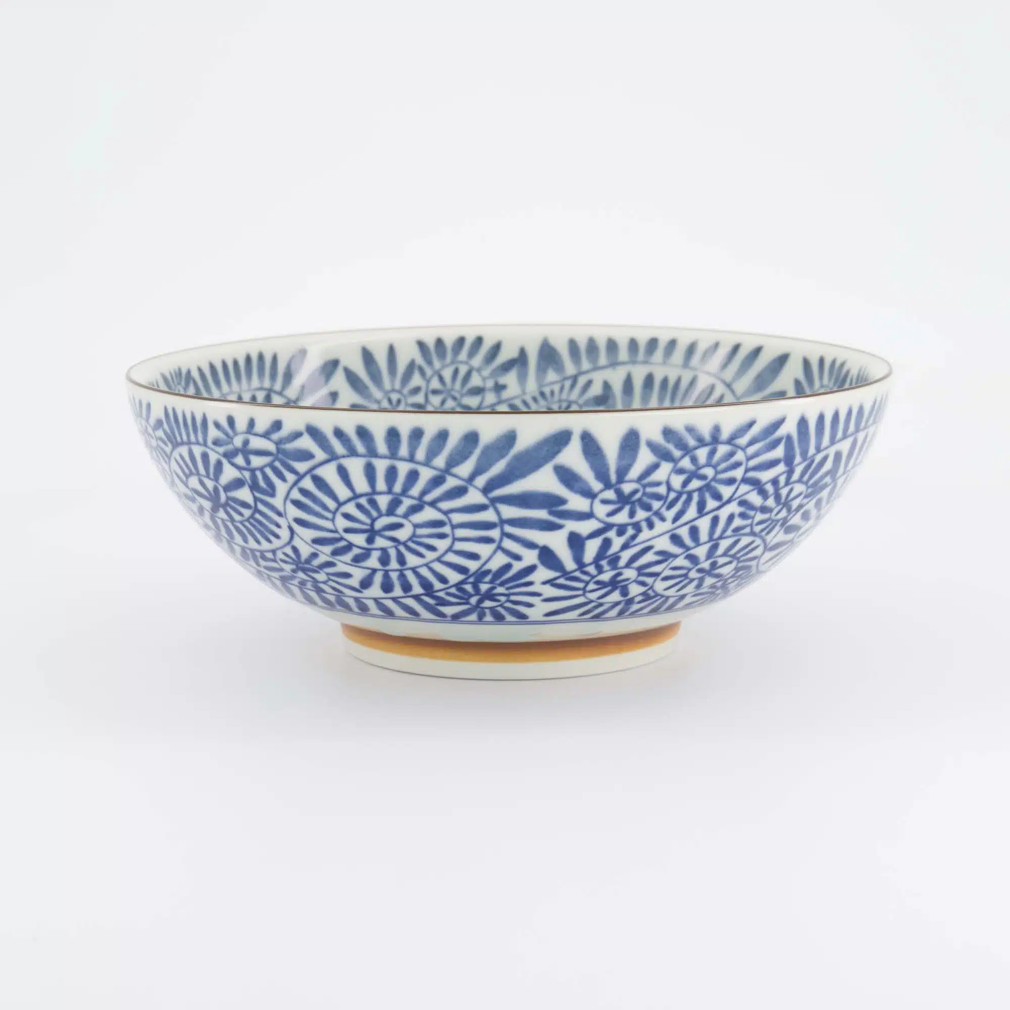 Tokyo Design Studio - Yamahida - Blue - Ramen - Bowl - Aizome - Tako - Karakusa – 21.3 x 8.2 cm – 1450 ml - Afbeelding 3